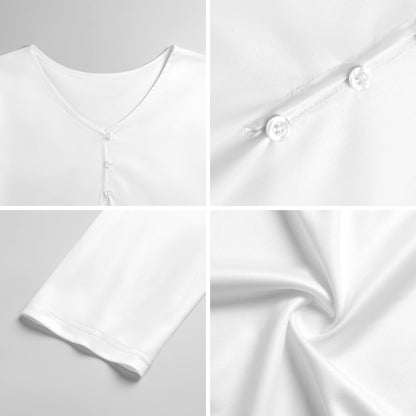 Custom Women's Henley Shirt | Personalized V-Neck Long Sleeve Top