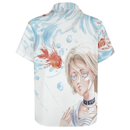 Custom All-Over Print Men's Shirt | Personalized Short Sleeve Button-Down