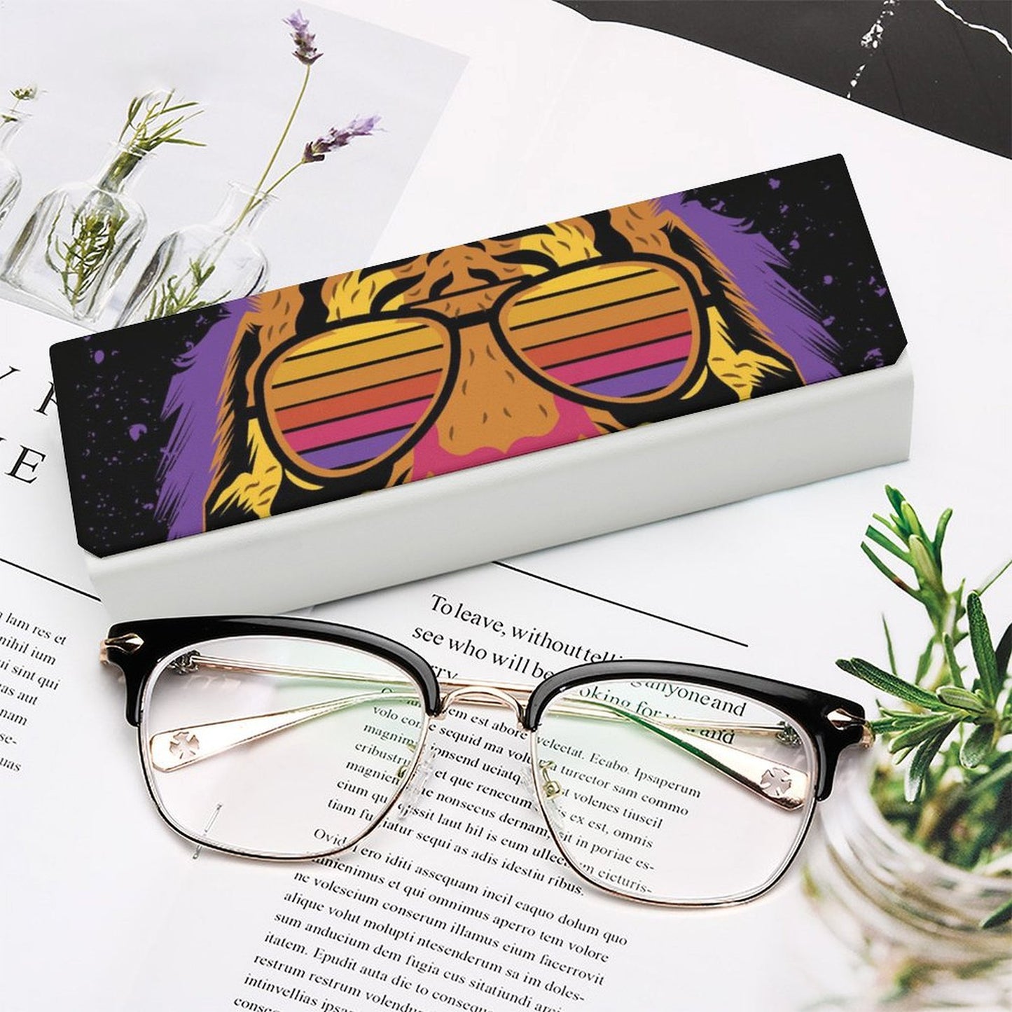 Custom Leather Glasses Case | Personalized Sunglass Protector