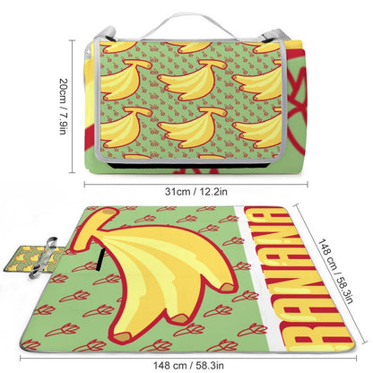 Custom Foldable Outdoor Picnic Blanket | Waterproof Padded Mat with Handle
