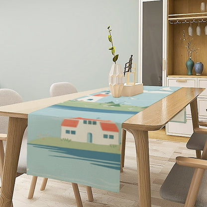 Custom Linen Table Runner | Personalized for Farmhouse & Dining Decor