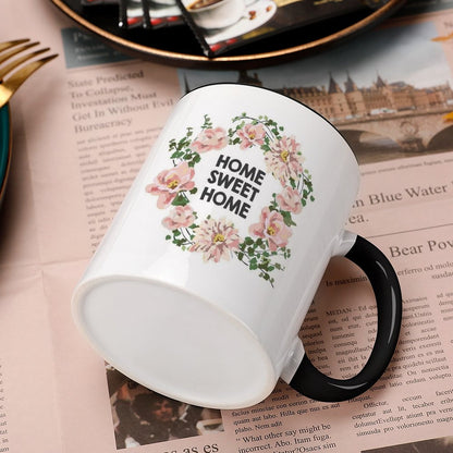 Custom Inner Color Mug | Personalized Photo Ceramic Coffee Mug 11oz | Heat Transfer Print