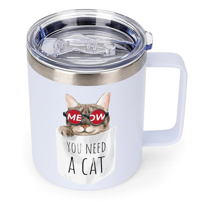 Custom 12oz Stainless Steel Insulated Mug with Double-Sided Print