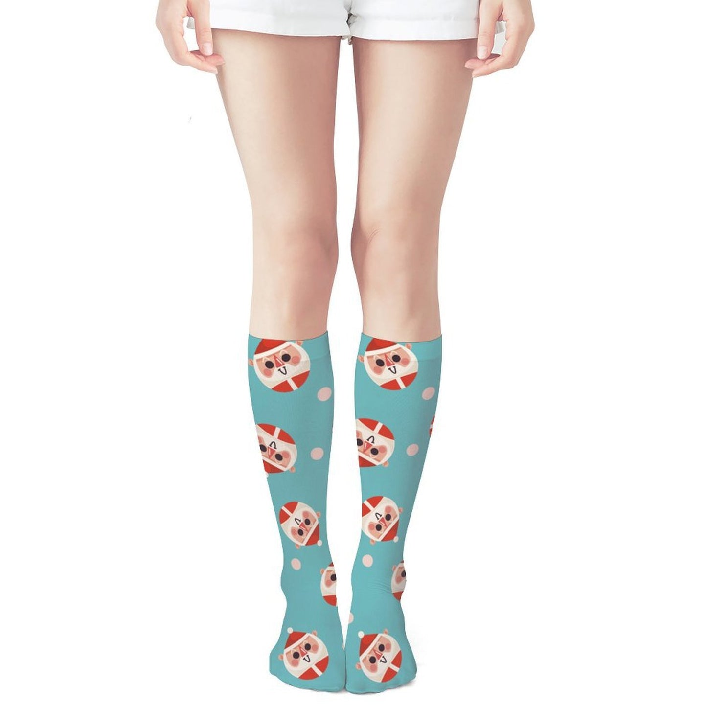 Custom Printed Knee-High & Thigh-High Polyester Socks