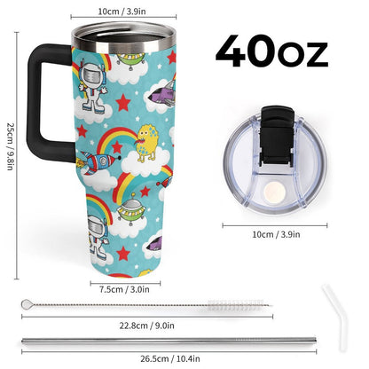 Custom 40oz Stainless Steel Car Cup | Personalized Large Travel Tumbler
