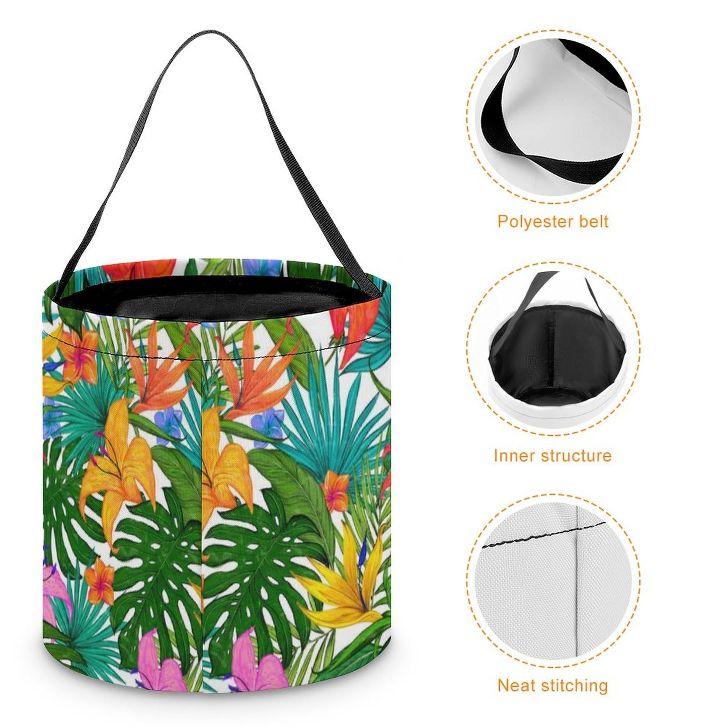 Custom Halloween Trick or Treat Bag: Reusable Kids Candy Tote