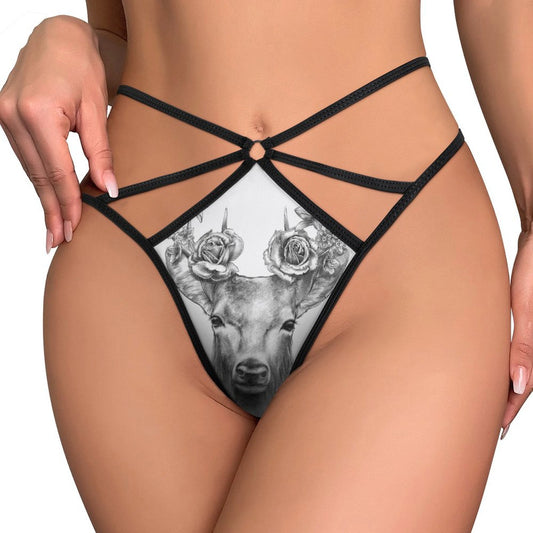 Personalized Mesh Thong | Custom Photo Underwear for Her