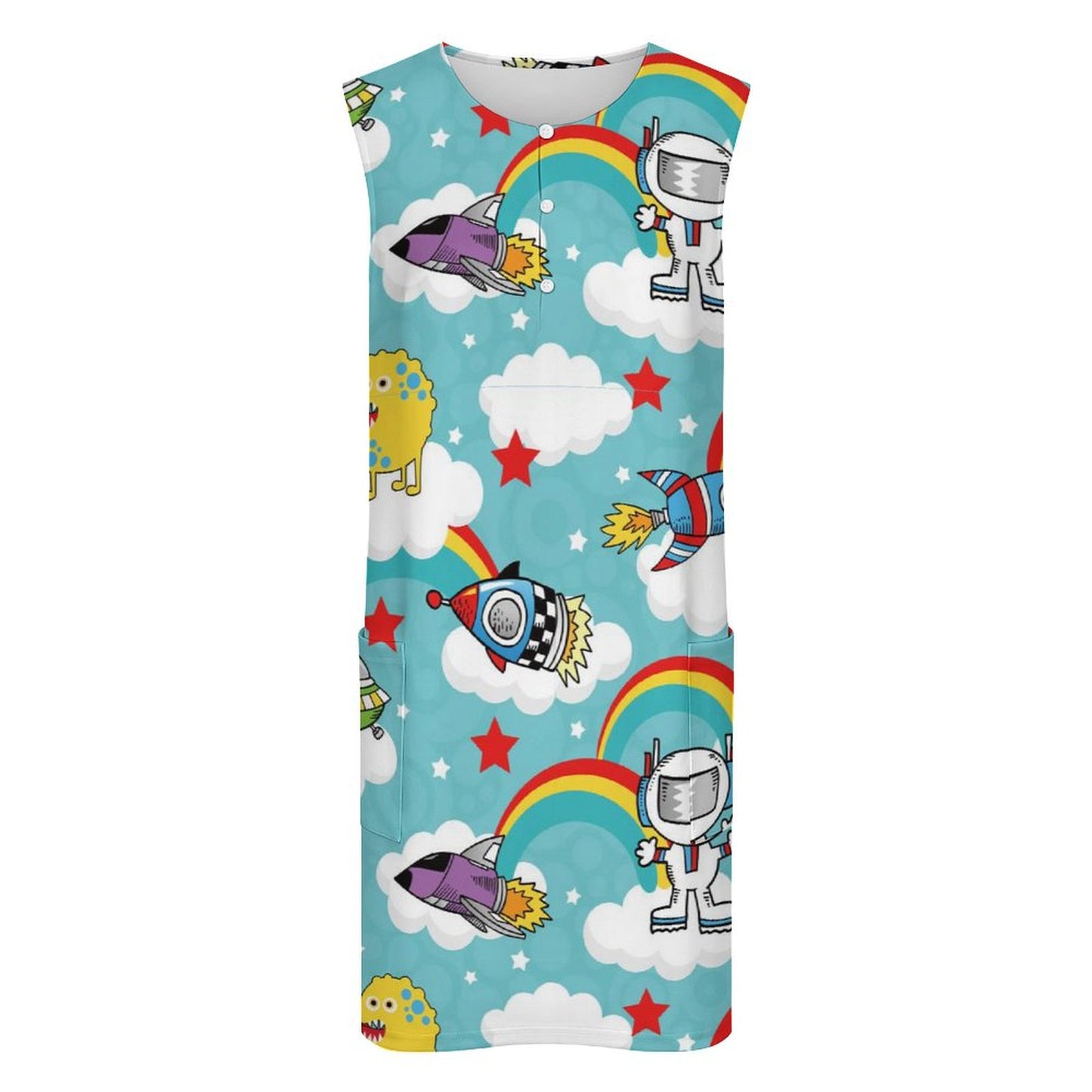 Custom Tank Pocket Dress | Personalized Health Cloth Dress with Pockets