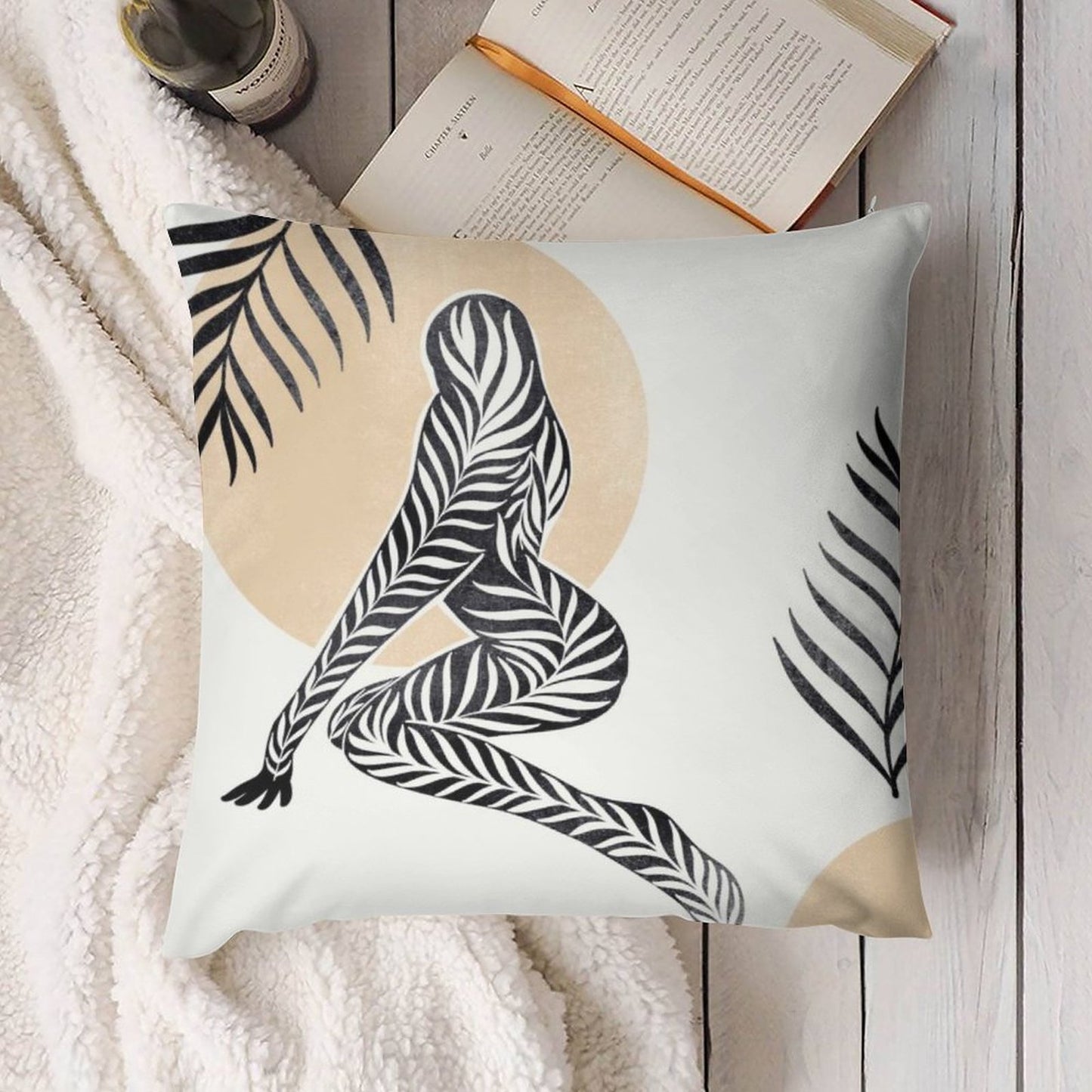 Custom Double-Sided Plush Pillow Cover: Soft Velvet Cushion Case