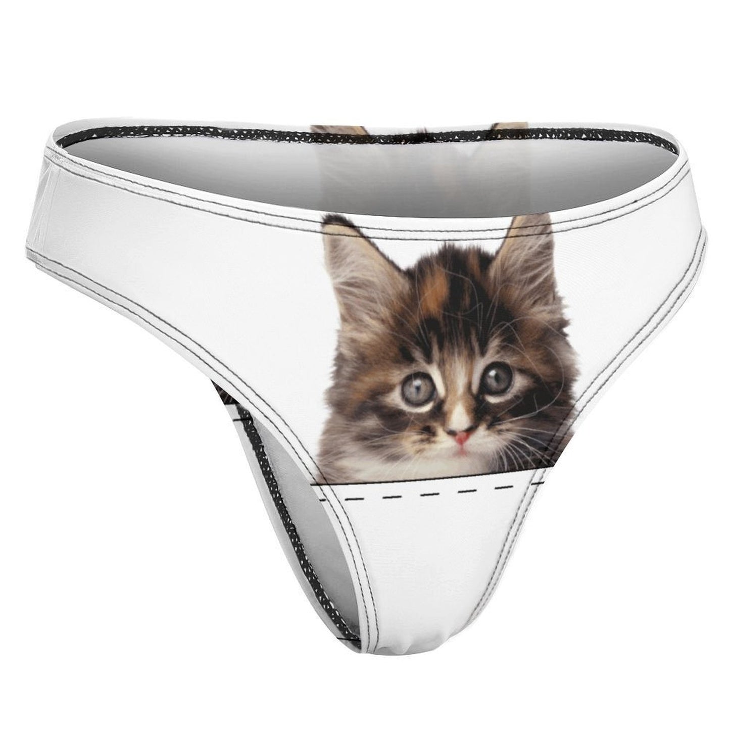 Custom Cotton Thong | Personalized Photo Panties for Women (DTG)