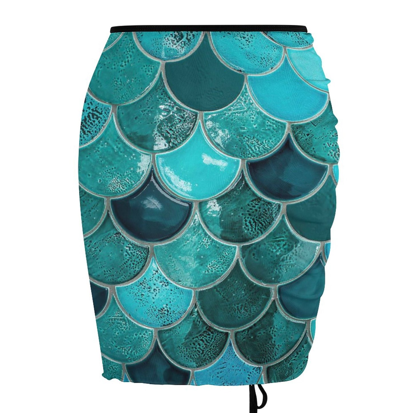 Custom Print Sheer Skirt | Personalized Mesh Beach Cover-Up