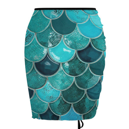 Custom Print Sheer Skirt | Personalized Mesh Beach Cover-Up