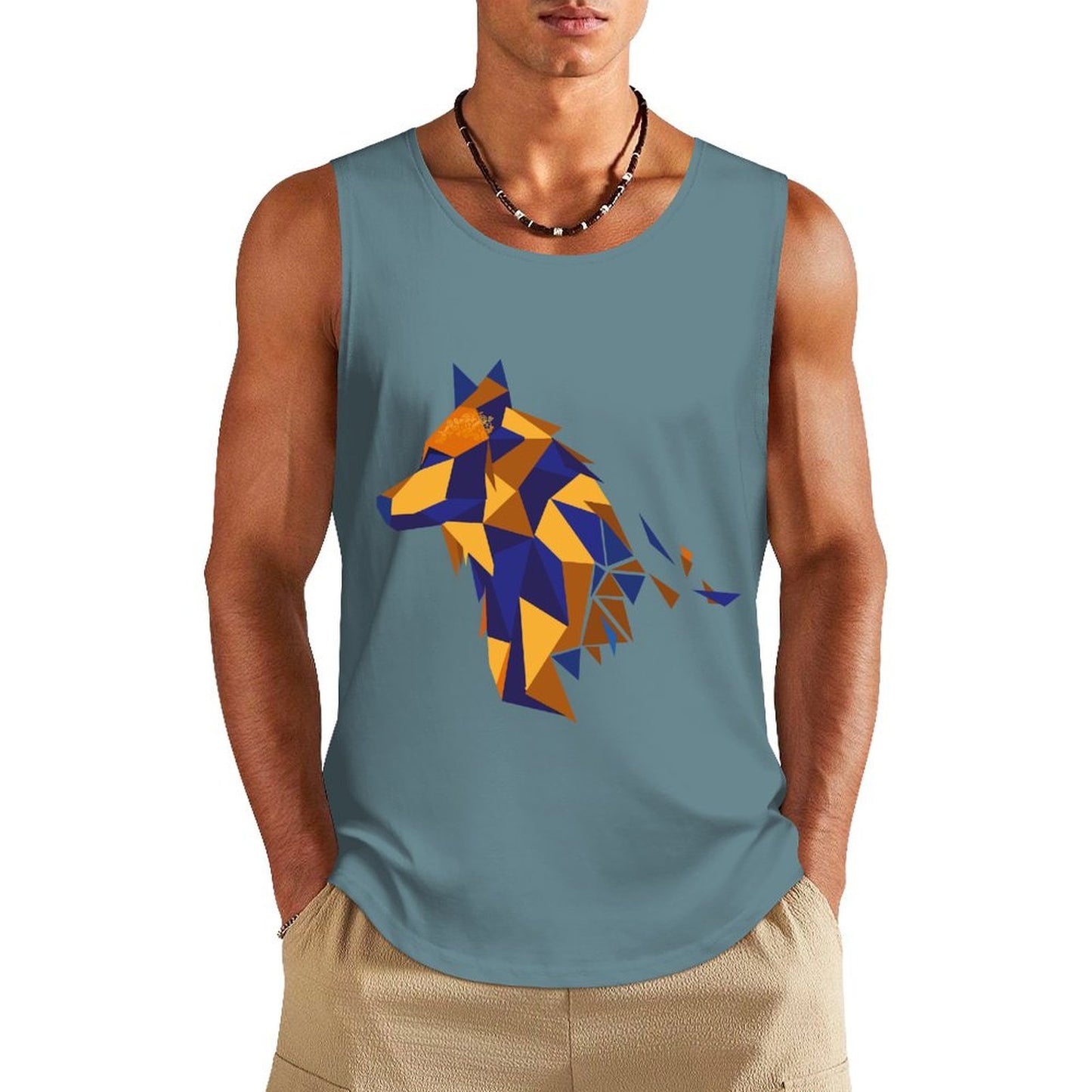 Custom Cotton Vest | Personalized Heat Press Tank Top (Multi-Color)