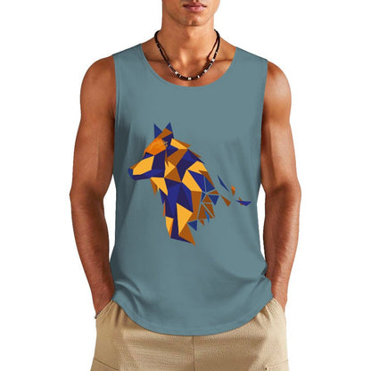 Custom Cotton Vest | Personalized Heat Press Tank Top (Multi-Color)