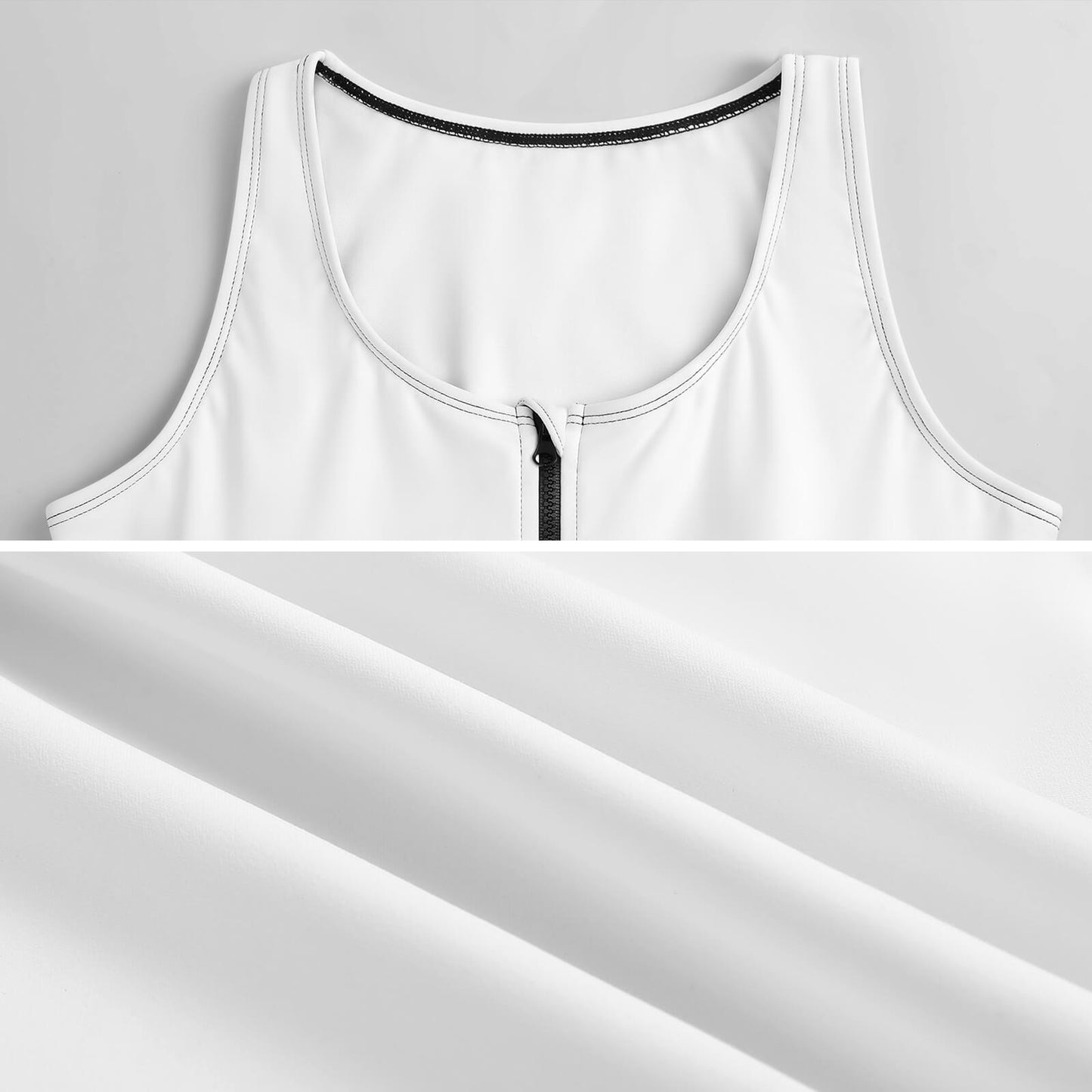 Custom Yoga Zipper Tank | Personalized Performance Crop Top