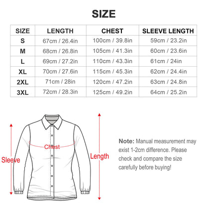 Custom Women's Retro V-Neck Blouse | Personalized Long Sleeve Top