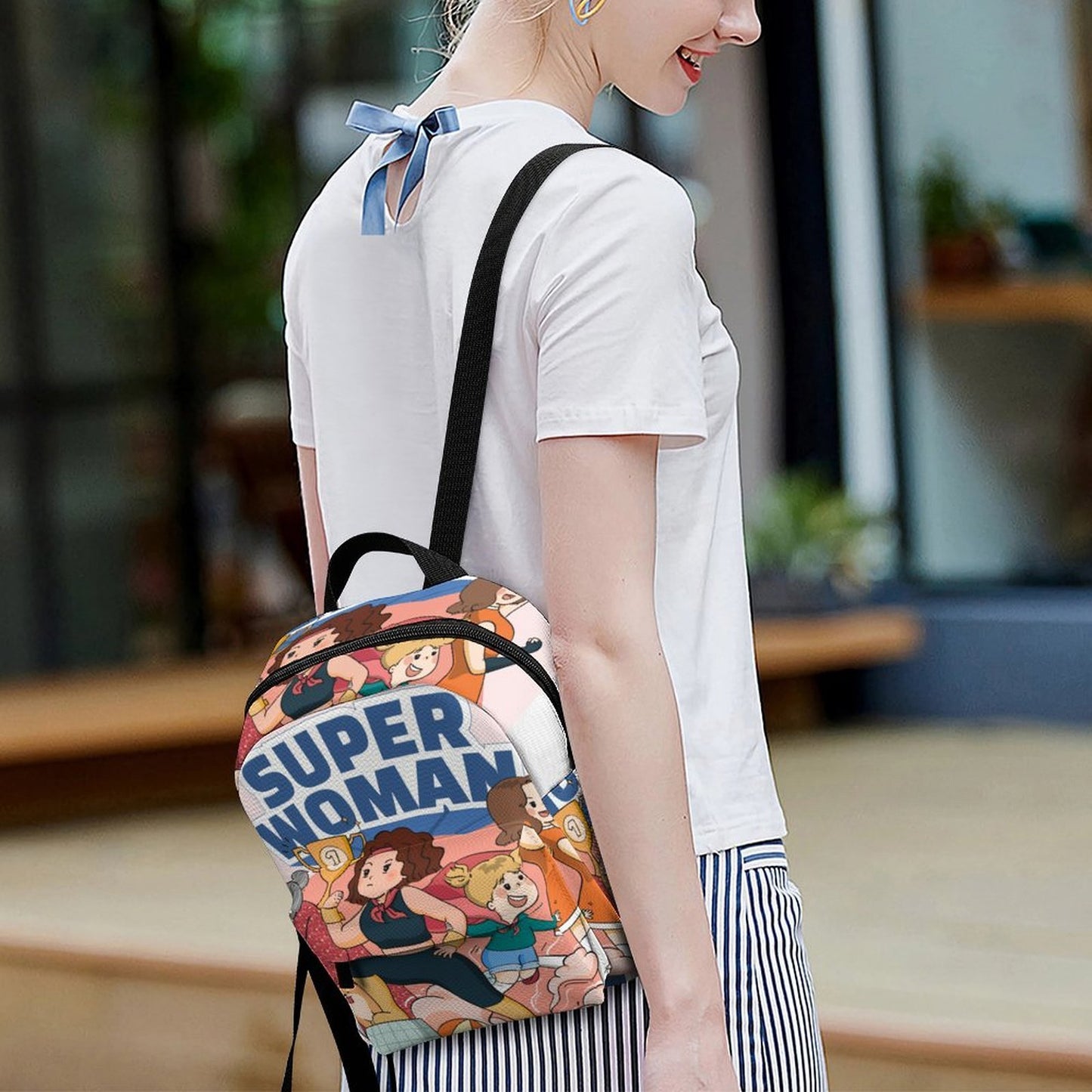 Personalized Waterproof Mini Backpack with Custom Print