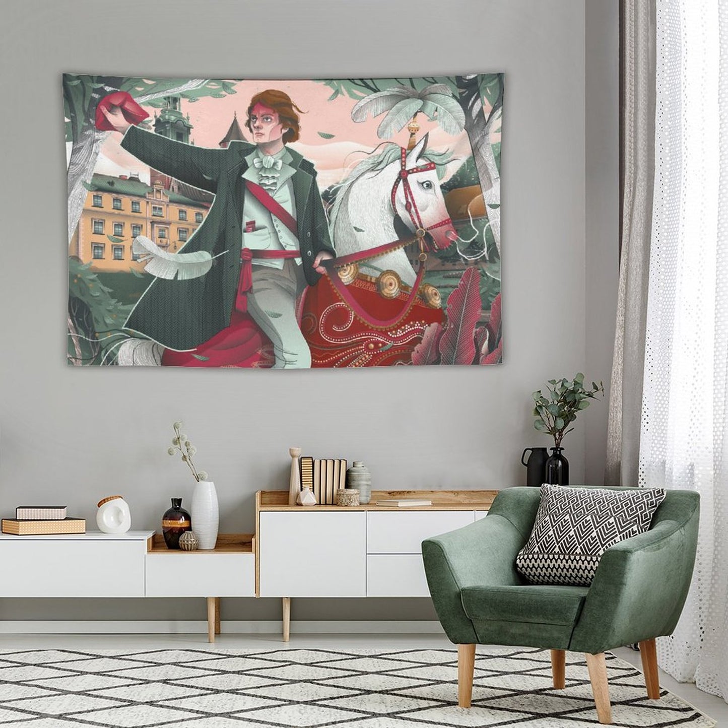 Custom Wall Tapestry: Personalized Aesthetic Room Decor & Backdrop