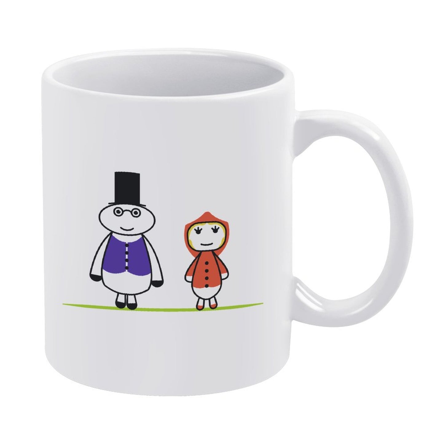 Custom White Ceramic Coffee Mug | Personalized Minimalist Office Cup