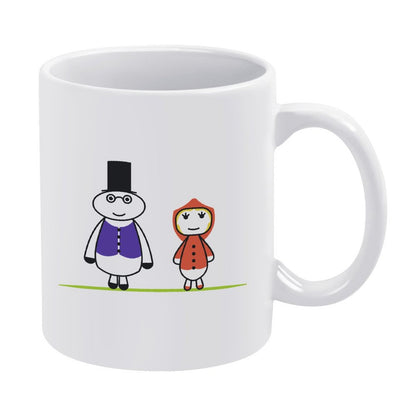 Custom White Ceramic Coffee Mug | Personalized Minimalist Office Cup