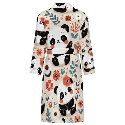 Custom Fleece Bathrobe with Personalized Print
