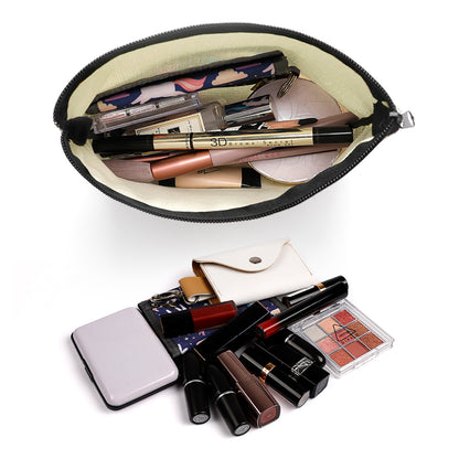 Custom Linen Cosmetic Bag | Personalized Photo Makeup Pouch