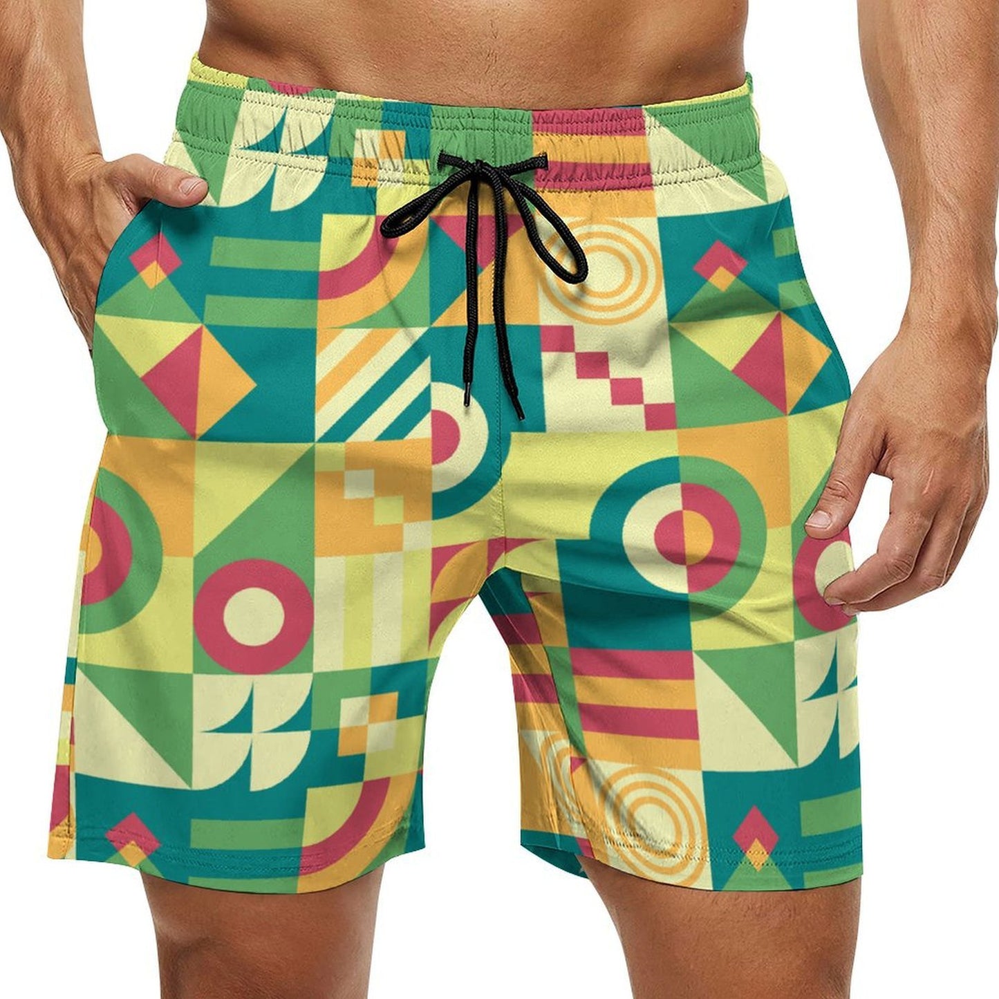 Beach Pants Green, Puzzle, Abstract Pattern