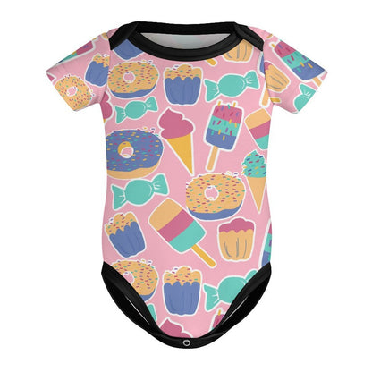 Custom Cotton Baby Romper with Personalized Print