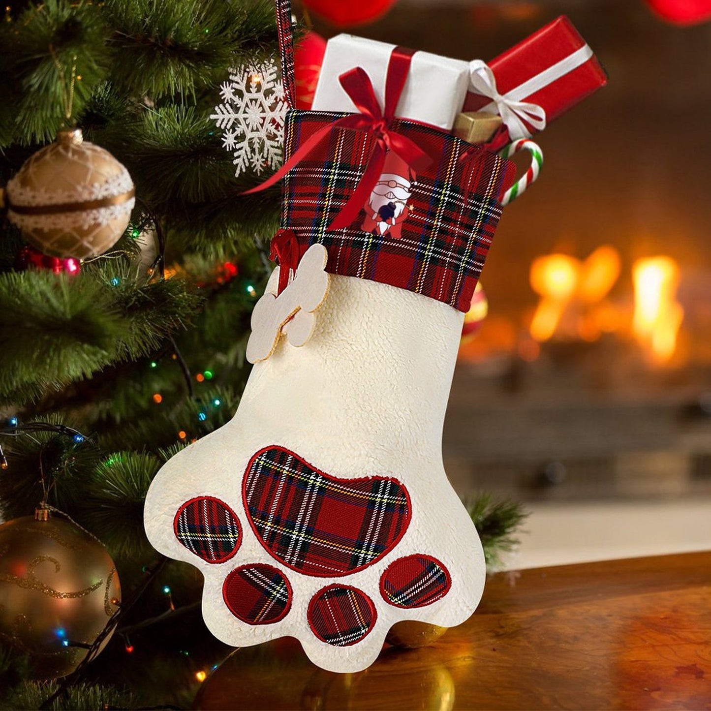 Create a Custom Dog Christmas Stocking | Your Pet's Photo & Name