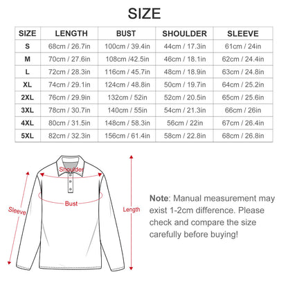 Custom Men's Long Sleeve Performance Polo Shirt | Moisture Wicking Golf Top