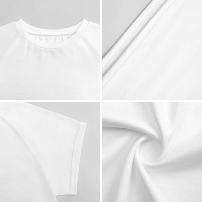 Custom Crop Top for Teen Girls | Personalized Raglan T-Shirt