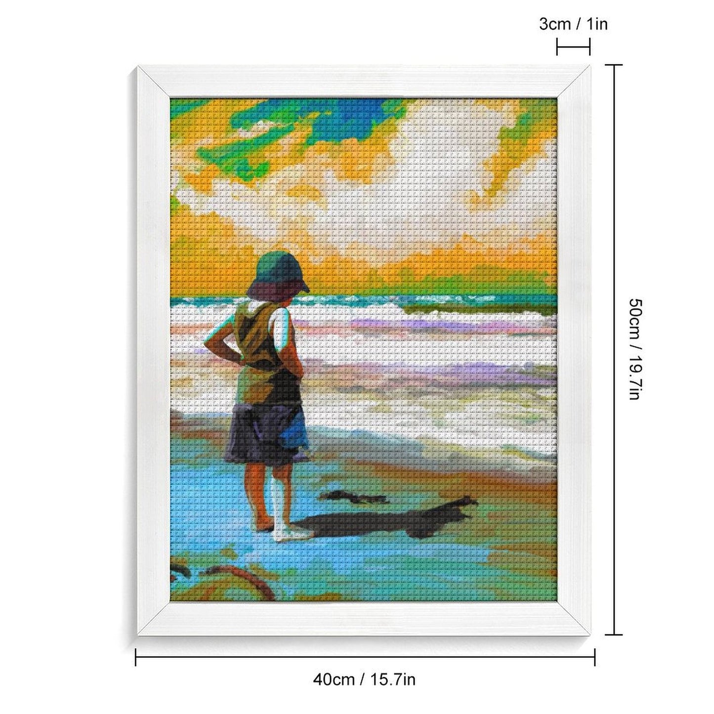 Custom Framed Diamond Painting | Square Drill Portrait Kit