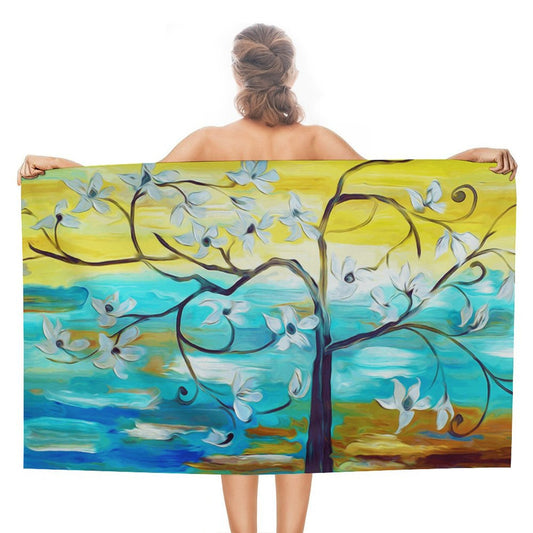 Custom Adult Beach Towel 130x80cm | Personalized Quick-Dry Fleece