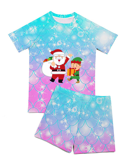 Custom Swimsuit Set for Kids | Personalized Rash Guard for Boys & Girls