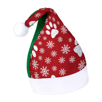 An Interactive Custom Sequin Santa Hat | Hides a Secret Photo