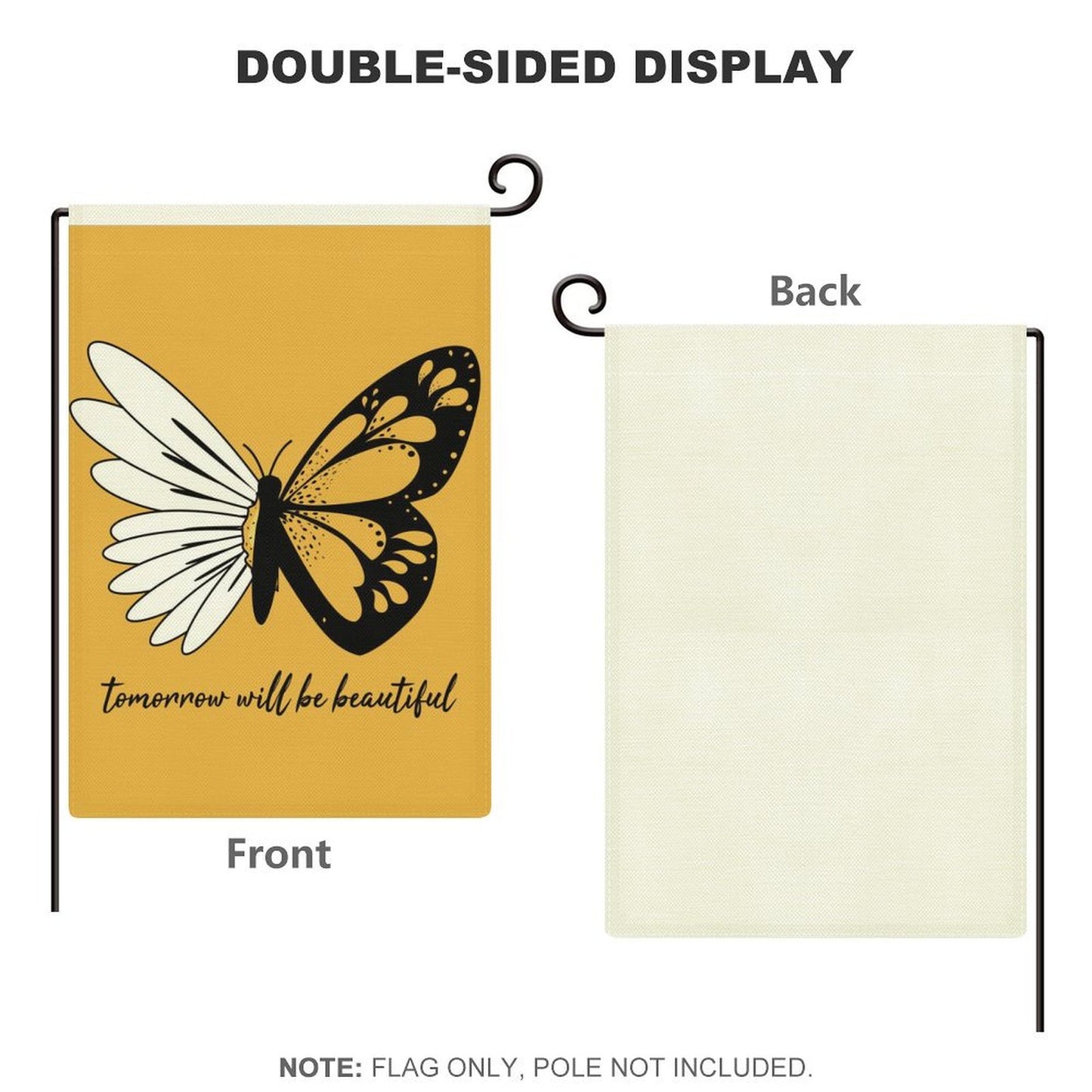 Custom Burlap Garden Flag | Personalized for Farmhouse & Outdoor Decor