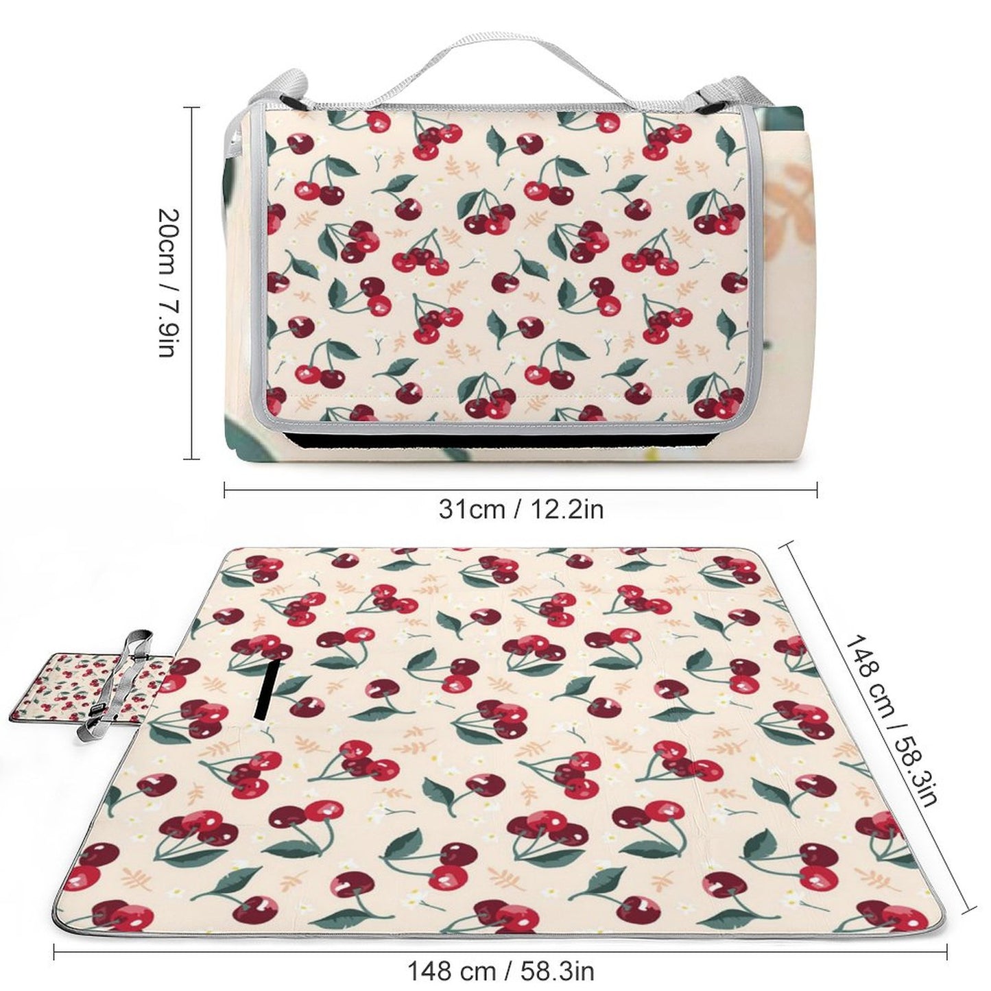 Custom Waterproof Picnic Mat | Personalized Foldable Beach Blanket