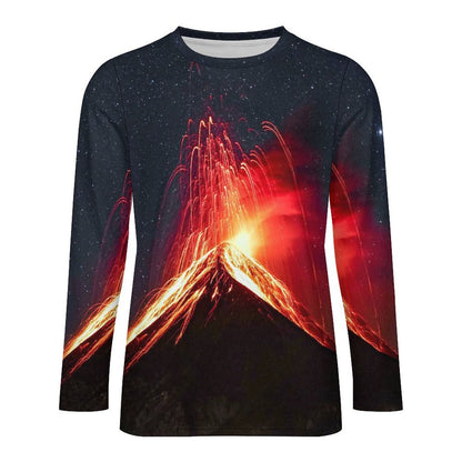 Custom Pique Long Sleeve T-Shirt | Personalized All-Over Print Tee