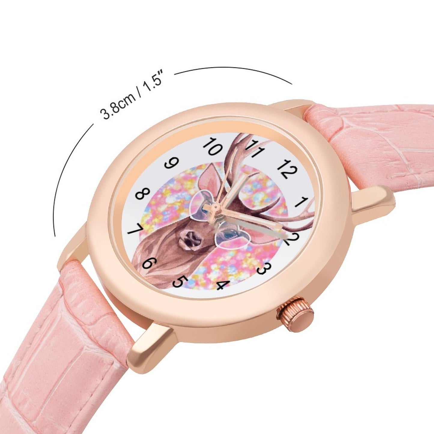 Custom Ladies Leather Watch | Personalized Wristwatch for Her
