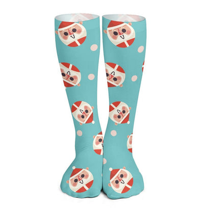 Custom Printed Knee-High & Thigh-High Polyester Socks
