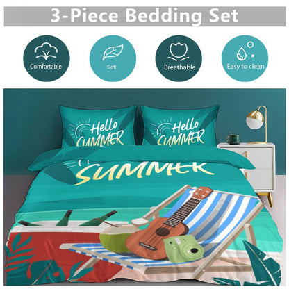 Custom Thickened Bedding Set | 105g Brushed Microfiber Duvet Kit