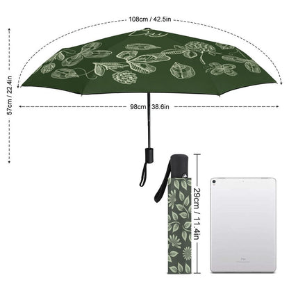 Custom Automatic UV Umbrella | Windproof Black Glue Sunshade