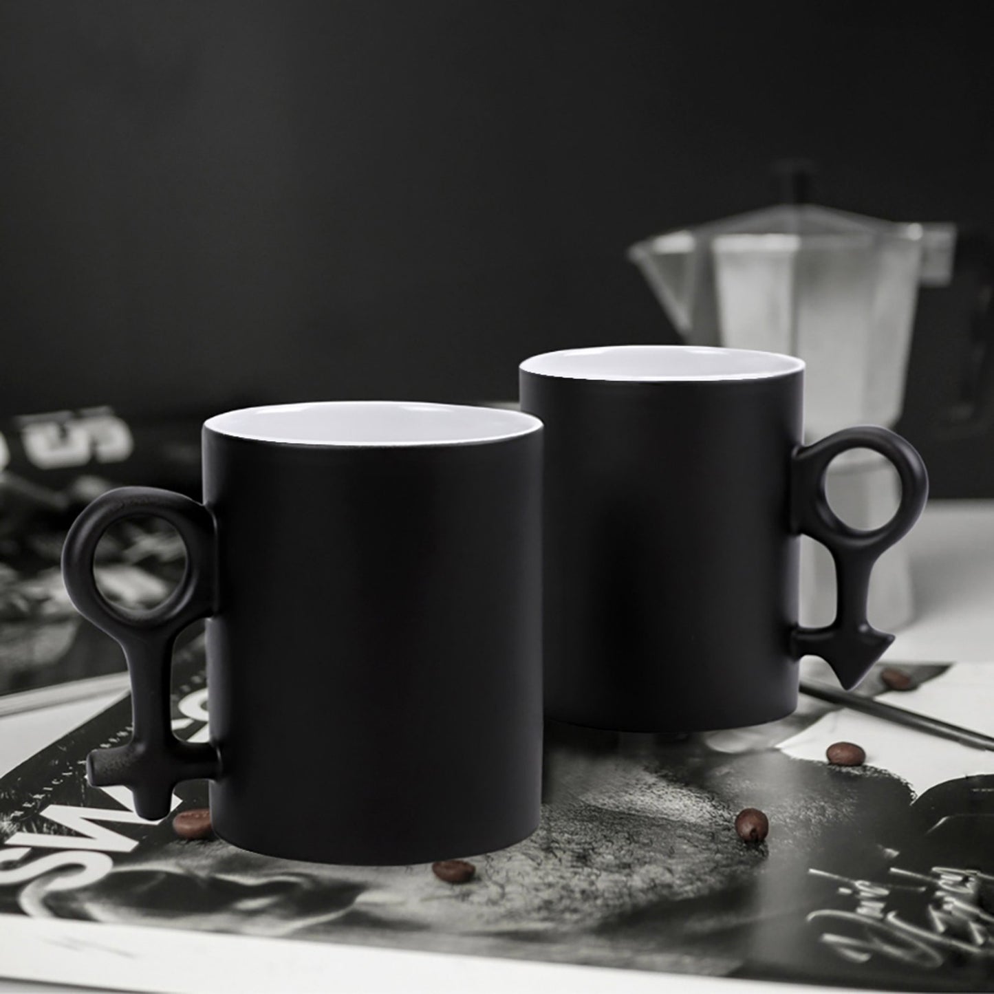 Custom Heat Changing Mug Set Couples | Photo Reveal Gift