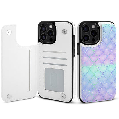 Custom iPhone 15 Flip Wallet Case | Protective Leather Folio & Card Holder