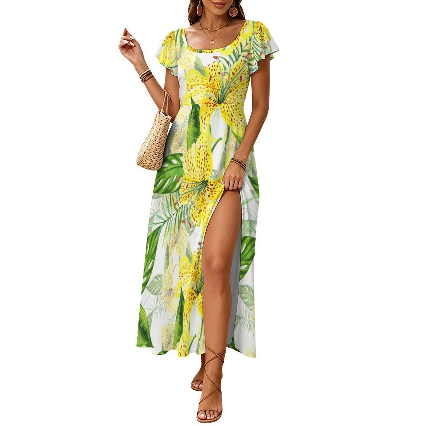 Flared Sleeve Dress 1 (184)