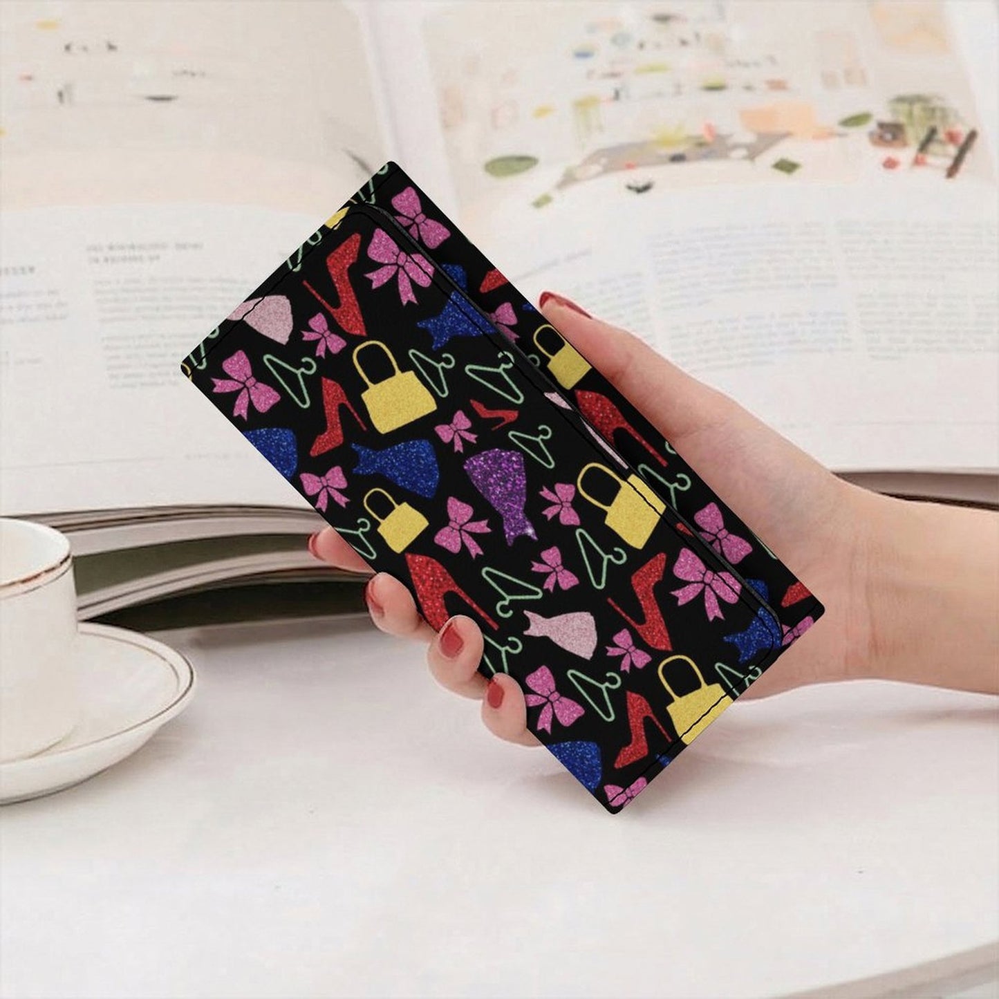 Portafoglio bifold in ecopelle personalizzato con stampa UV