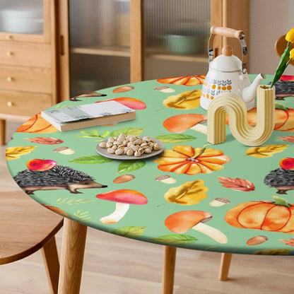 Custom Fitted Tablecloth | Personalized & Waterproof Round Cover