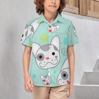 Custom Kids' Collared Shirt | Personalized Photo Button-Down Top