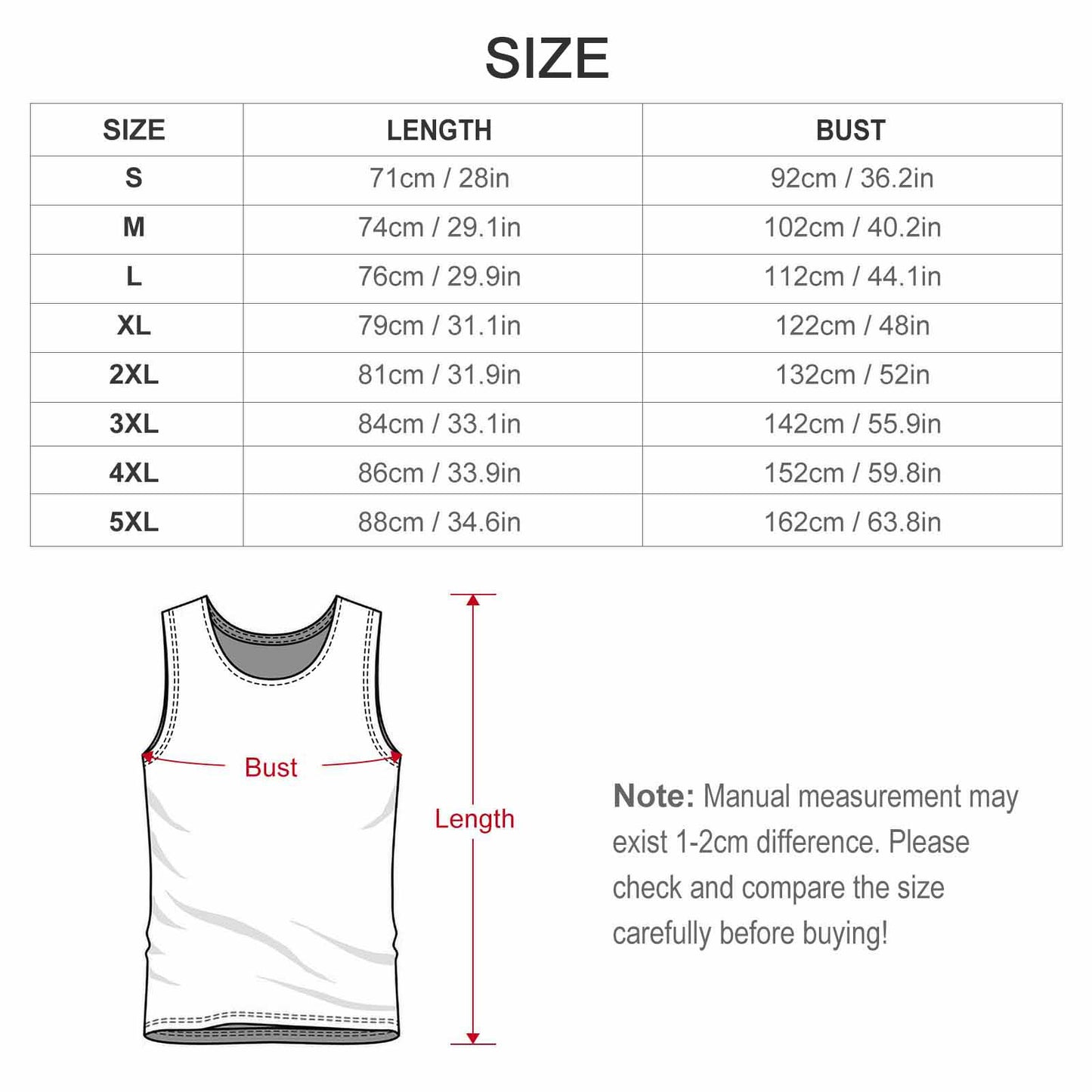 Custom Cotton Vest | Personalized Heat Press Tank Top (Multi-Color)