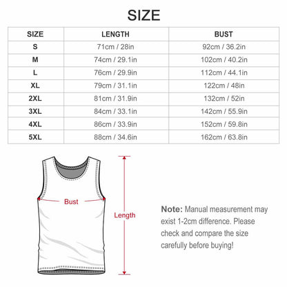 Custom Cotton Vest | Personalized Heat Press Tank Top (Multi-Color)